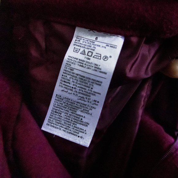 Burgundy trousers - Picture 2 of 3